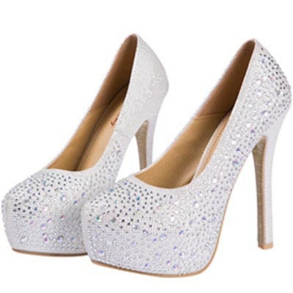 Celeste Rhinestone Pumps - Picture 2 of 16
